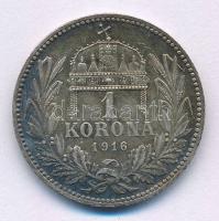 1916KB 1K Ag "Ferenc József" T:XF patina Adamo K5.1