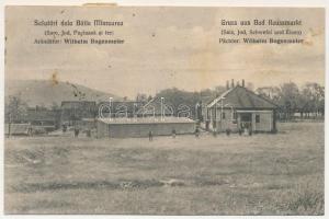 1922 Szerdahely, Miercurea Sibiului, Mercurea, Merkurea, Reussmarkt; Baile Miercurea (Sare, Jos, Pucioasa si fer) / fürdő / Bad Reussmarkt / spa, baths (fa)