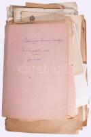 ca 1860-1960 Schultze Vilmos a Gránit porcelángyári igazgatójának teljes okmány hagyatéka. A tanulóéveitől, iskolai bizonyítványok,, a Gránit gyárba való belépésén át, az ottani előmenetelekkel kapcsolatos papírok, igazolások, a neki írt levelek más porcelán és fajanszipari cikkeket fogalmazó cégektől, sok fejléces számla is, neki írt hivatalos és személyes levelek, felmenőinek is néhány okmánya, a felszabadulás utáni papírjai, igazolásai, stb. Nagyon érdekes anyag.