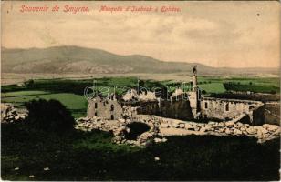 Izmir, Smyrne, Smyrna; Mosquee d'Isabeck a Ephese / Isa Bey Mosque, Ephesus. Zachariou and Koury (pinholes)