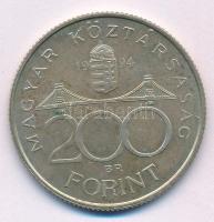 1994. 200Ft Ag "Deák" T:XF patina Adamo F13.1