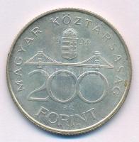 1994. 200Ft Ag "Deák" T:XF patina Adamo F13.1