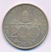 1994. 200Ft Ag "Deák" T:XF patina Adamo F13.1