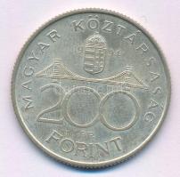 1994. 200Ft Ag "Deák" T:XF patina Adamo F13.1