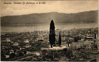 Izmir, Smyrne, Smyrna; Tombau St. Policarpe et la ville / Tomb of St. Polycarp, general view. Ed. S. Sarantopoulos (EK)
