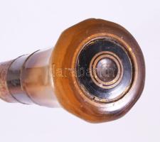 Túrabot, szaru fogóval és fém berakással 85 cm