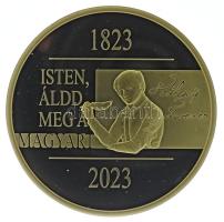 Csontos Attila 2023. "Himnusz 200. évforduló" aranyozott Cu emlékérem T:PP