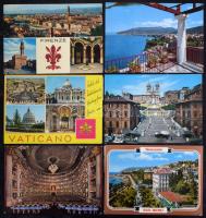 800-900 db modern Olaszország városképes lap cipős dobozban