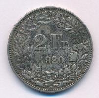 Svájc 1920. 2Fr Ag T:XF,VF patina Switzerland 1920. 2 Francs Ag C:XF,VF patina Krause KM#21
