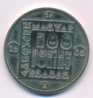 1985. 100Ft alpakka "Természetvédelem - Vidra" T:BU Adamo EM84