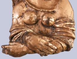 Jelzés nélkül: Királylány. Masszív bronz szobor, falra erősíthető 46 cm