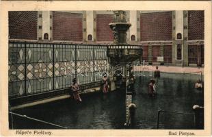 1922 Pöstyén, Piestany; fürdő, belső / spa, bathhouse interior (EB)
