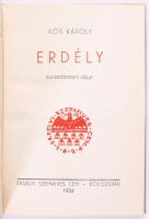 Kós Károly: Erdély. Kultúrtörténeti vázlat. Kolozsvár, 1934, Erdélyi Szépmíves Céh. Kiadói egészvász...
