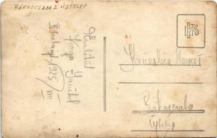 1925 Budapest XVII. Rákoscsaba, labdarúgó csapat csoportkép, focisták / Hungarian football team, pla...