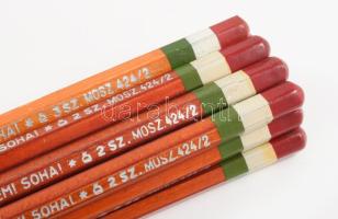 Nem! Nem! Soha! Iron, Schuler József RT Budapest irredenta nemzeti színű ceruza készlet, eredeti bon...