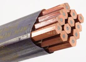 Nem! Nem! Soha! Iron, Schuler József RT Budapest irredenta nemzeti színű ceruza készlet, eredeti bon...