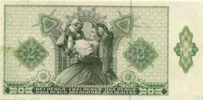 1940. 2P (2x) fázis, csak hátlapi nyomat, gyári töréssel és festékfoltokkal