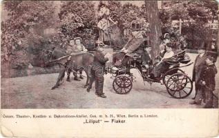 Liliput, die Stadt der Zwerge, Fiaker / dwarfs (gyűrődések / creases)