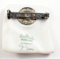 Rosenthal porcelán bross Jelzett, hibátlan 3x3 cm