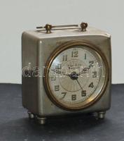 Kb 1900.Hoser Victor órásmester által készített ébresztőóra, tisztításra szorul 8x6cm./old alarm clock