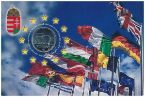 2004. 50Ft Cu-Ni "Európai Uniós csatlakozás" elsőnapi veret alacsonyabb, "08019"es sorszámmal T:UNC