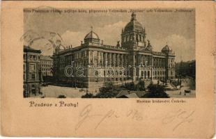 1899 Prága, Praha, Prague; Museum královstvi Ceskeho / museum (Rb)