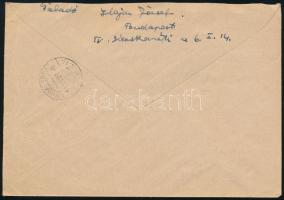1949 Sztálin vágott sor futott FDC-n