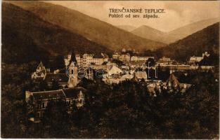 Trencsénteplic, Trencianske Teplice; Pohled od sev. západu / látkép. R. Gotthard / general view