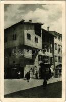 Trento, Trient (Südtirol); Largo Carducci. Gerstenberge &amp; Müller / street, shop of Felice Ranzi (pinmarks)