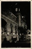 Sanremo, San Remo; Casino Municipale notturno / casino at nigth (glue marks)