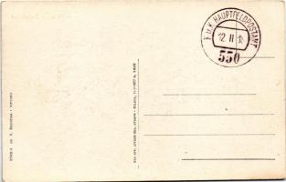 1918 Vittorio, Panorama. R. Bigontina / view + "K.u.k. Hauptfeldpostamt 550"