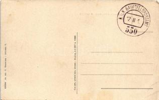 1918 Vittorio, dal Castello Vescovile, panorama di Ceneda. R. Bigontina / view + "K.u.k. Hauptf...