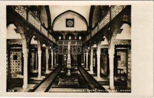 1937 Trencsénteplic, Trencianske Teplice; Bad Haman / Hammam fürdő, belső. Joza Holas kiadása / spa, bathhouse, interior