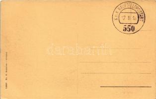 1918 Vittorio Veneto, Lago Morto. R. Bigontina / lake + "K.u.k. Hauptfeldpostamt 550"