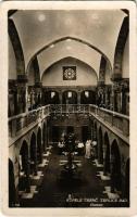 1937 Trencsénteplic, Trencianske Teplice; Bad Haman / Hammam fürdő, belső. Joza Holas kiadása / spa, bathhouse, interior (kopott sarkak / worn corners)