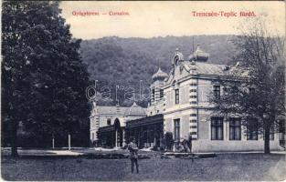 Trencsénteplic, Trencianske Teplice; Gyógyterem. Weiss R. kiadása / Cursalon / spa hall (Rb)
