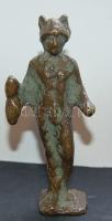 Bronz Hermész szobrocska / Bronze Hermes statue 11 cm