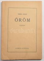 Berda József: Öröm. Versek. Dedikált! Ujpest, 1930. Genius. 45p. Kiadói papírborítóval, szép állapotban