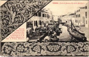 Venezia, Venice; Isola di Burano, Rio delle Burchielle / island of Burano, lace (EK)