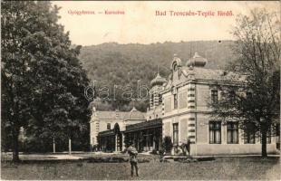 1907 Trencsénteplic, Trencianske Teplice; Gyógyterem / Kursalon / spa hall (ázott sarok / wet corner)