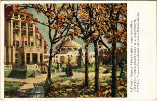 1919 Pöstyén, Piestany; Thermia Palace szálló az új iszapfürdővel / spa, hotel, mud bath (EK)