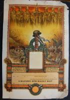 Nagyméretű hősi halotti emléklap 40x60 cm