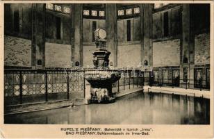 1927 Pöstyén, Piestany; Baheniste v lázních Irma / Schlammbasin im Irma-bad / Irma iszapfürdő. Hilda Herzog kiadása / mud bath, spa, interior (EK)