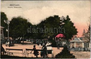 Pöstyén, Piestany; Fürdő sétány / Kúpele Promenáda / spa promenade
