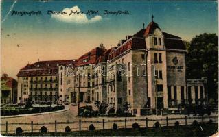 1921 Pöstyén, Piestany; Thermia Palace szálloda és Irma fürdő. Donáth Lipót kiadása / hotel and bathhouse (EM)
