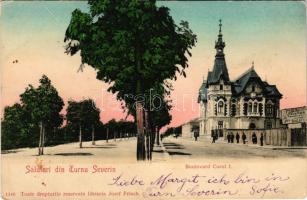 Turnu Severin, Szörényvár; Bulevard Carol I. Josef Frisch / street view (EK)