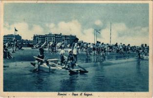 1947 Rimini, dopo il bagno, la Riviera di Rimini la piú bella d'Italia. Edit. B. Marcaccini / beach (EK)