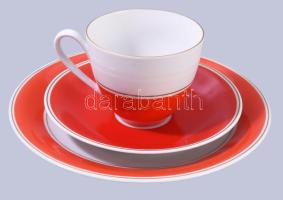 Volkstedt retro kévés készlet 6 személyes komplett, hibátlan + 6 db süteményes tányér