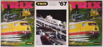 1967-1971 Trix modellvasút újság 3 db képes magazin.