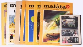 1998-2000 Maláta sörirodalmi és kocsmakulturális folyóirat 8 db száma + a Sörgyári capriccio c. film cd-n